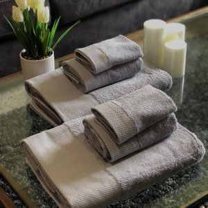 Luxury Spa Hotel Bath Towels Extra Large 100% Cotton 28x56 6 pc set.